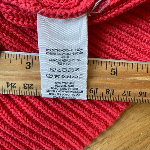 Free People Asymmetrical Downtown Cotton Pullover Crew Neck Sweater size S - Picture 7 of 12